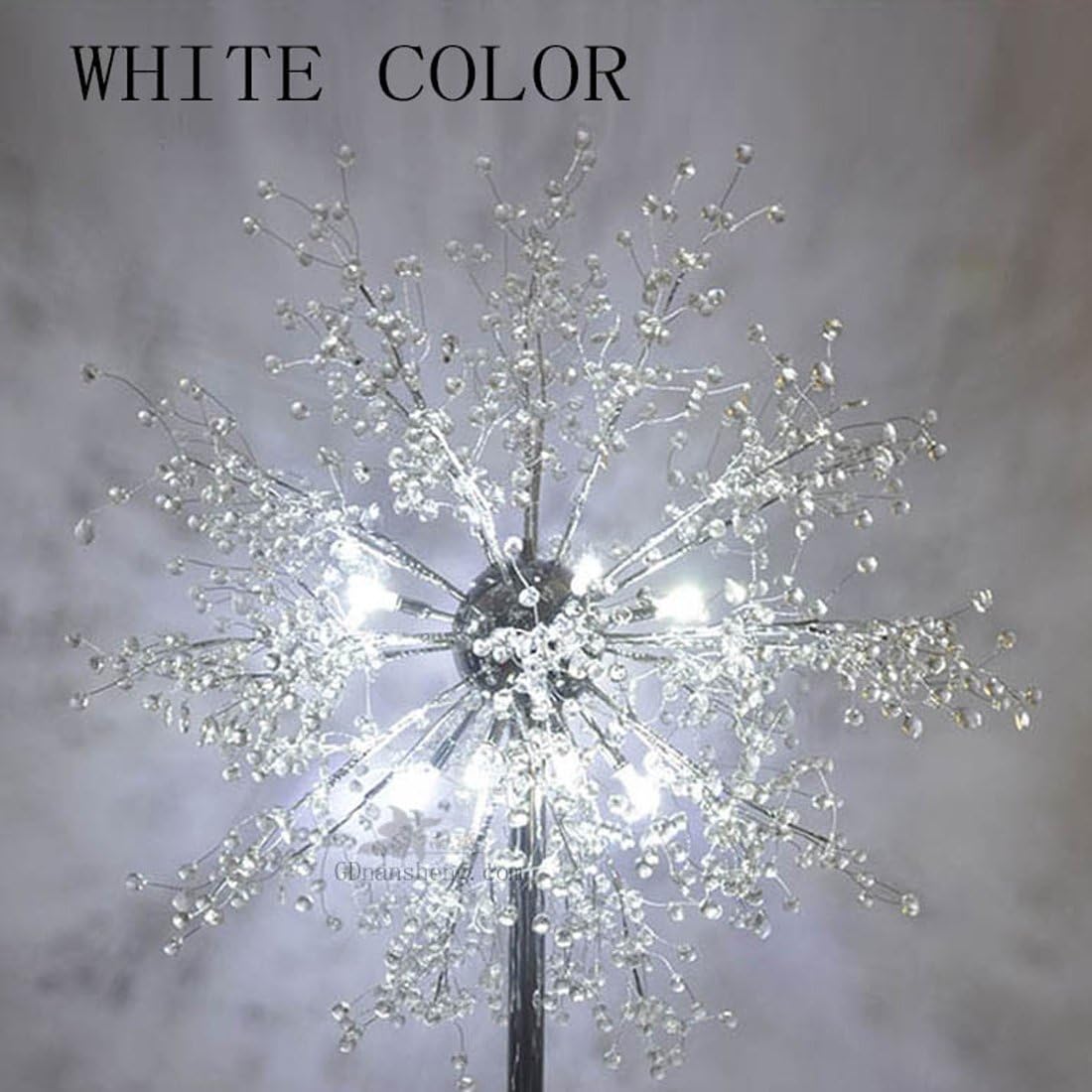GDNS 24W Warm LED Imitate Crystal Floor Lamp,12.5*11*71 Inch L*W*H