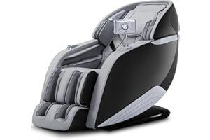 MassaMAX 2024 Full Body Massage Chair with SL Track, Zero Gravity, Yoga Stretching, Shiatsu, Heat, Foot Roller, Touch Screen, Bluetooth MD908-Black