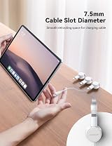 JOYROOM 6 Pack Cable Tidy Clips Magnetic Wire Holder 7.5mm Adhesive view 4