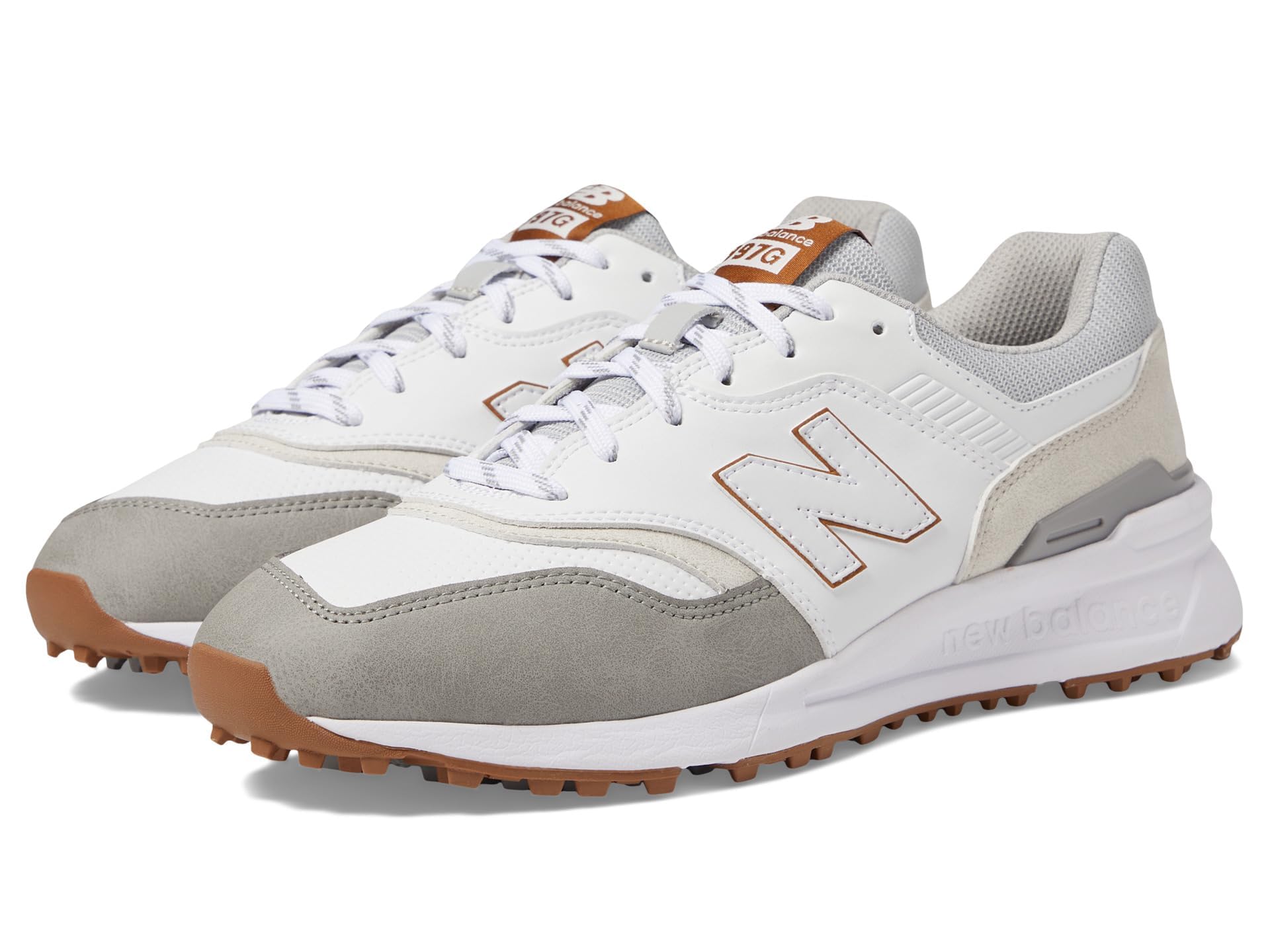 New Balance Men's 997 SL Golf Shoe, 11 4E, White/Grey Image