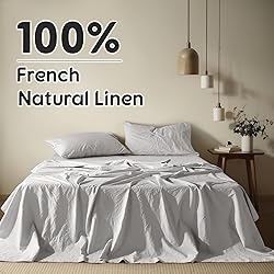Shilucheng 100% French Linen Sheets - California