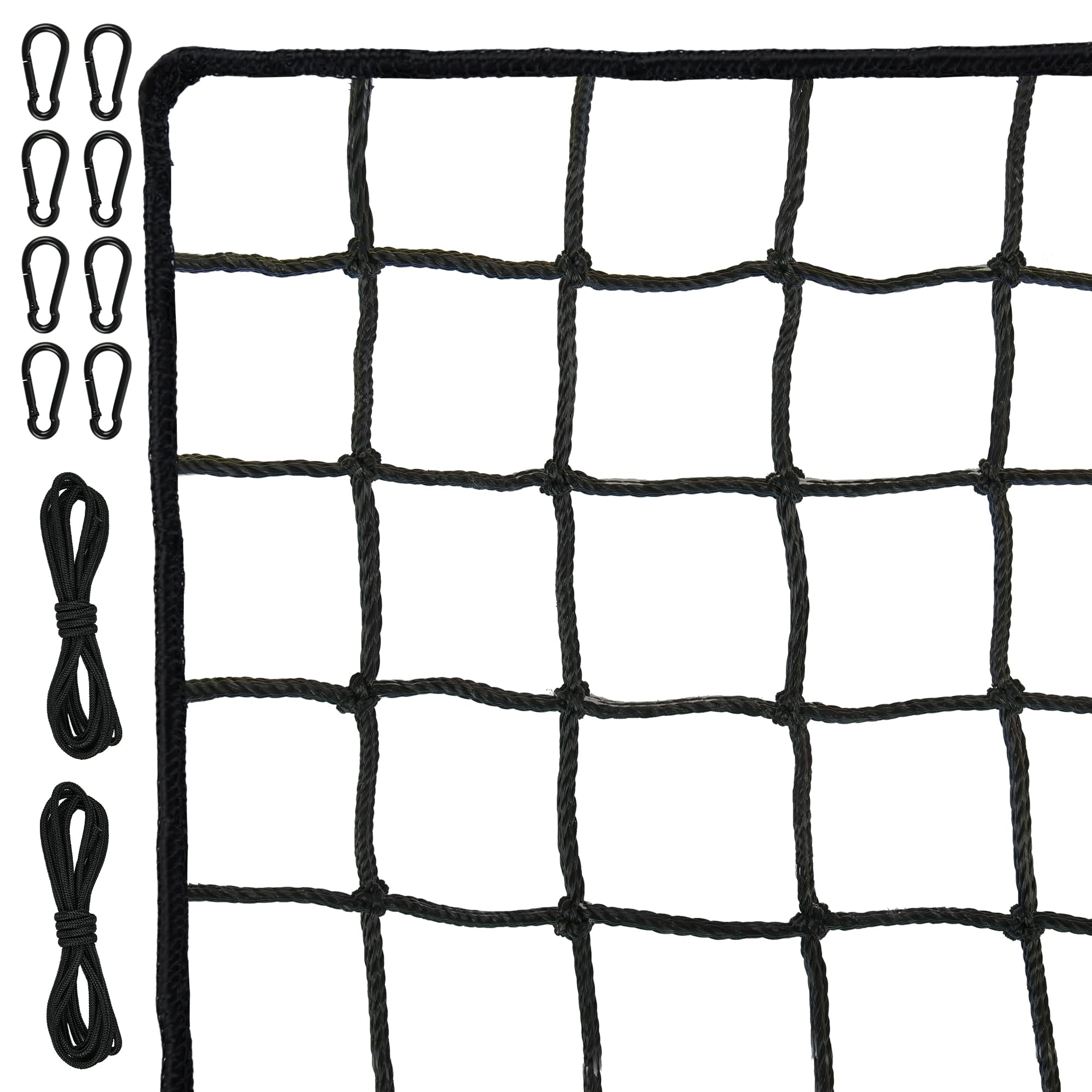 Photo 1 of 10×11ft Heavy Duty Nylon Sport Netting, Golf Hitting Net,Golf Practice Net for Baseball,Hockey,Soccer,Tennis,Wamini Widely Used Indoor and Outdoor Barrier Net for Garage,Basement,Garden,Backyard