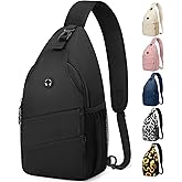 Pritent Crossbody Bags for Women Men Trendy Sling Bag Backpack Casual Chest Bag with Convertible Shoulder Strap