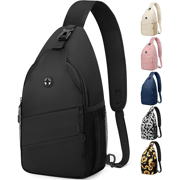 Amazon.com: Small Black Sling Crossbody Bag for Men Women