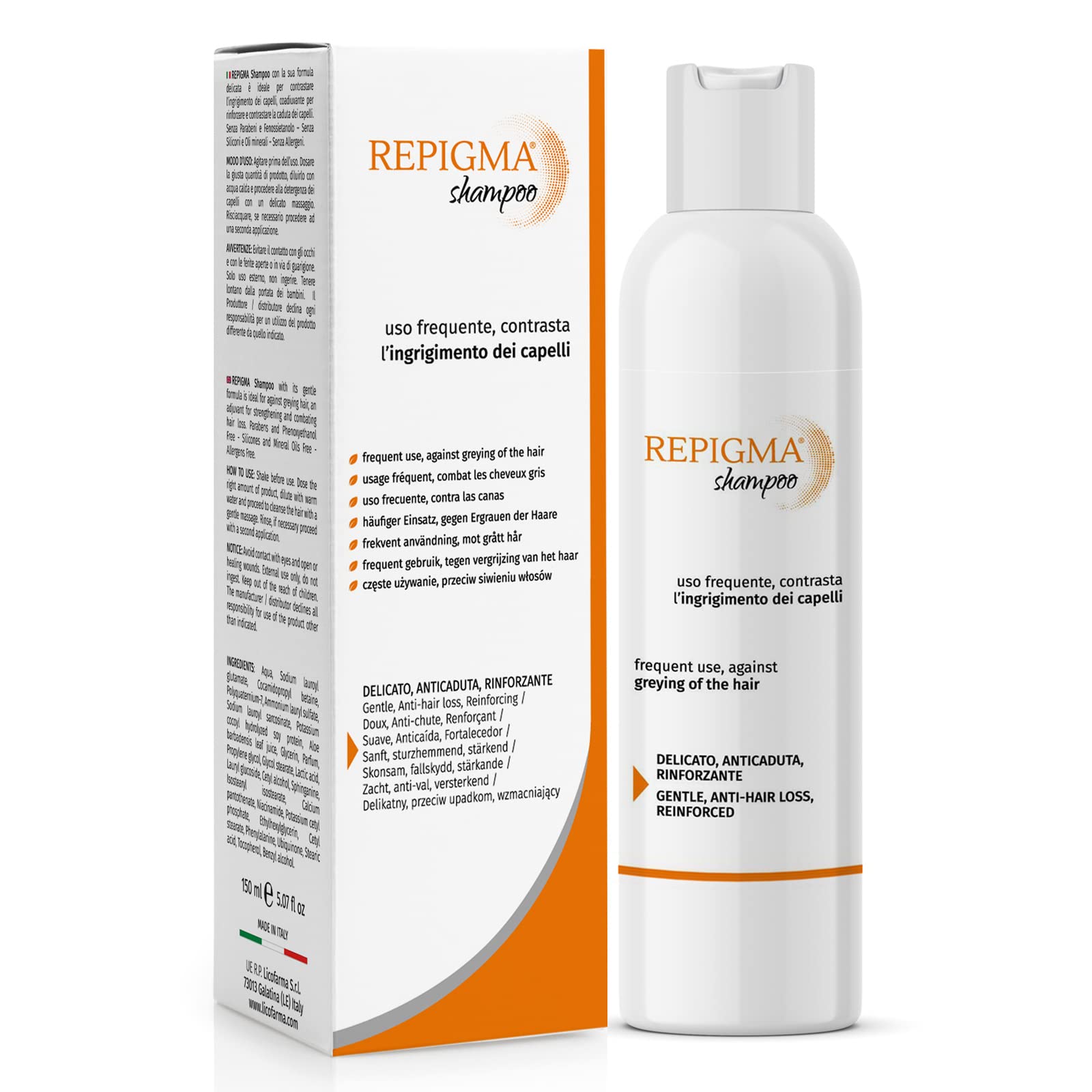 Licofarma Repigma Shampoo | Strengthening | Anti-Hair Loss | Promotes Hair Growth | 150 ml