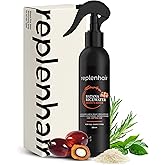 Replenhair Rice Water Batana Hair Growth Spray - Leave In Conditioner Infused with Batana Oil & Essential Oil for Hair Growth, Reduces Hair Fall, Dandruff & Promotes Thicker Hair - 250ml