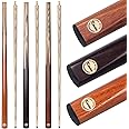 Kmise Pool Cue Set of 3-57'' Cue Stick with 9.5mm Pro Tip, Handcraft, Made of Maras, Black Walnut, and Chacate Preto Wood, Bar or House Use for Men or Women, Pool Sticks for Adults