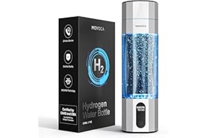 MOVOCA Upgrade Hydrogen Water Bottle, Up to 6400PPB Hydrogen Water Generator -SPE PEM Tech, 7 OZ Food-Grade PC Hydro Water Machine, Health Care Gifts for Husband, Wife, Family, Friends, Travel