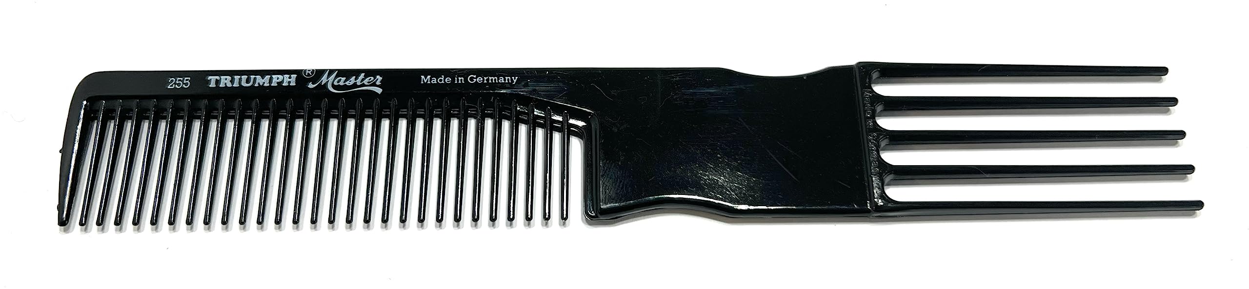 Hercules Sägemann Fork Comb 255 Triumph Master Approx. 20 cm Comb Black Even Teeth 5 Forks (255 bl)