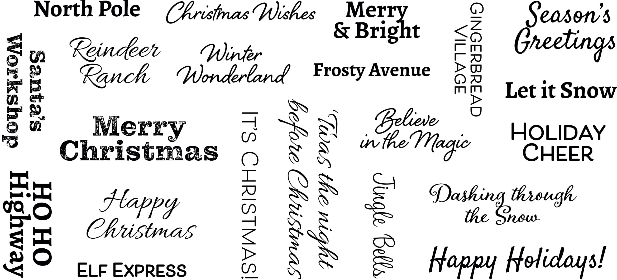 Creative Expressions Designer Boutique-Pre-Cut Stamp-Joyful Wishes, 4 in x 8 in