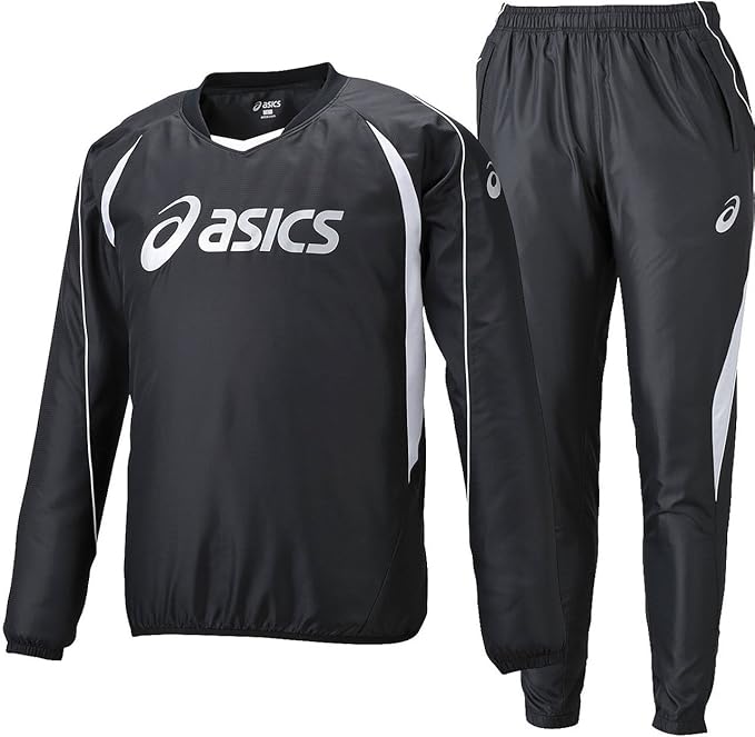 Amazon アシックス Asics ピステトップls ピステパンツ上下セット ブラック ブラック Xsw225 90 Xsw725 90 160 サッカー フットサル コート ジャケット 通販