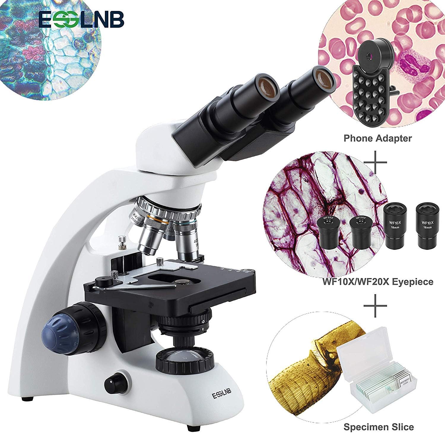 ESSLNB Microscope 40x2000x Professional Biological Amazon.co.uk