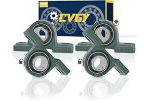 CVGY 4pcs UCP201-8 Pillow Block Bearing 1/2 inch Bore Mounted Pillow Block Bearings - Chrome Steel Bearings with 1/2" Bore, Self Alignment