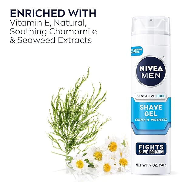 NIVEA FOR MEN SENSITIVE COOLING SHAVING GEL 7 OZ