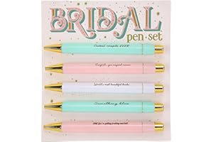 Bride Gifts Funny Pens Set, Worlds Most Beautiful Bride,Wedding or Bridal Shower Gifts Proposal Bachelor Slumber Party Game S