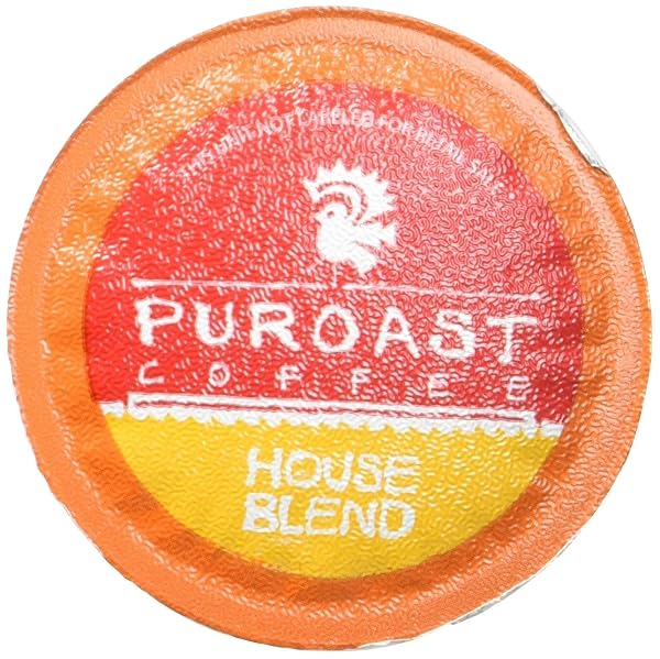 PUROAST LOW ACID COFFEE| HOUSE BLEND SINGLE SERVE PODS | MEDIUM ROAST | HIGH ANTIOXIDANTS & HIGH PH |NO BITTER AFTERTASTE | REDUCED HEARTBURN & GERD FRIENDLY | 12 COUNT – COMPATIBLE WITH KEURIG BREWER
