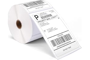 ASprink Thermal Shipping Address Labels, 4x6, 250 Roll/Pack, Compatible with MUNBYN, Rollo, and Other Thermal Printers BPA Free Materials