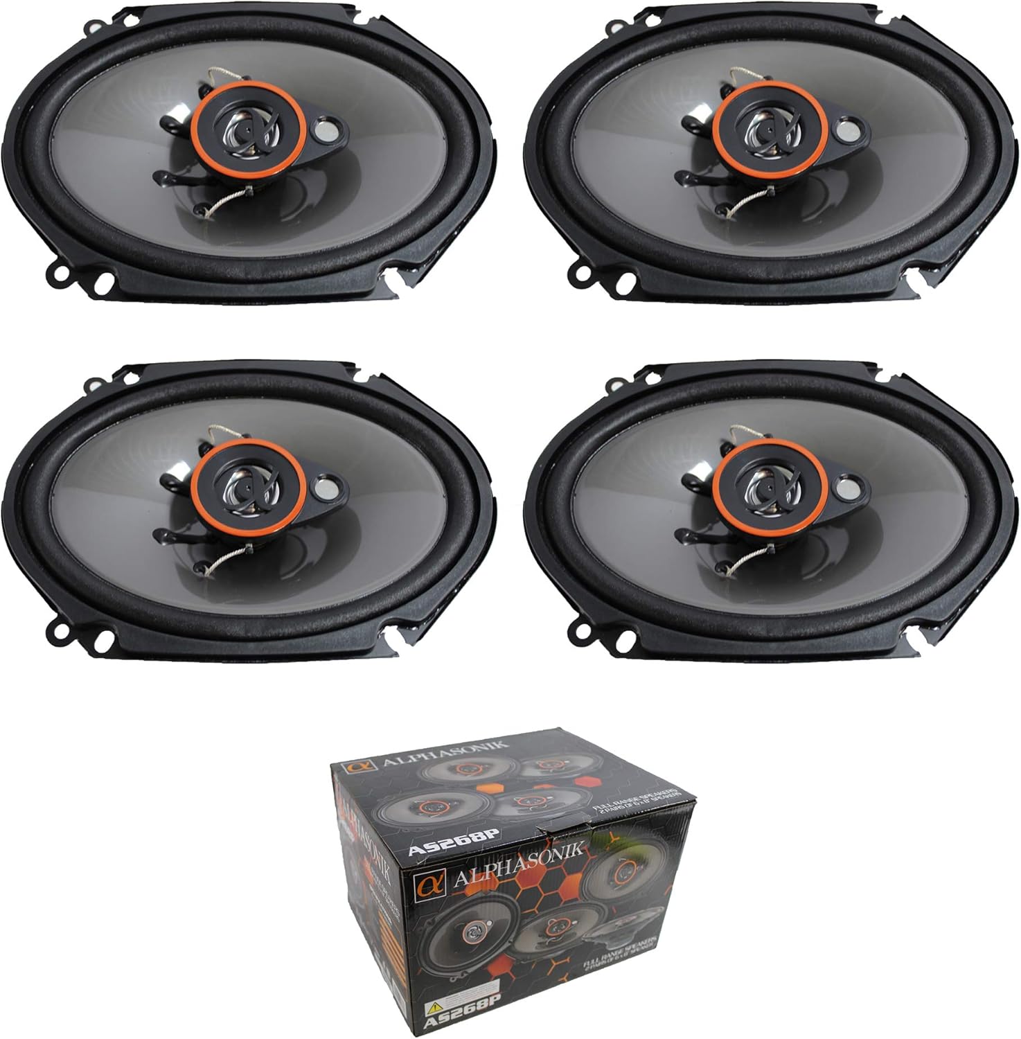 2 ohm 6x8 car speakers