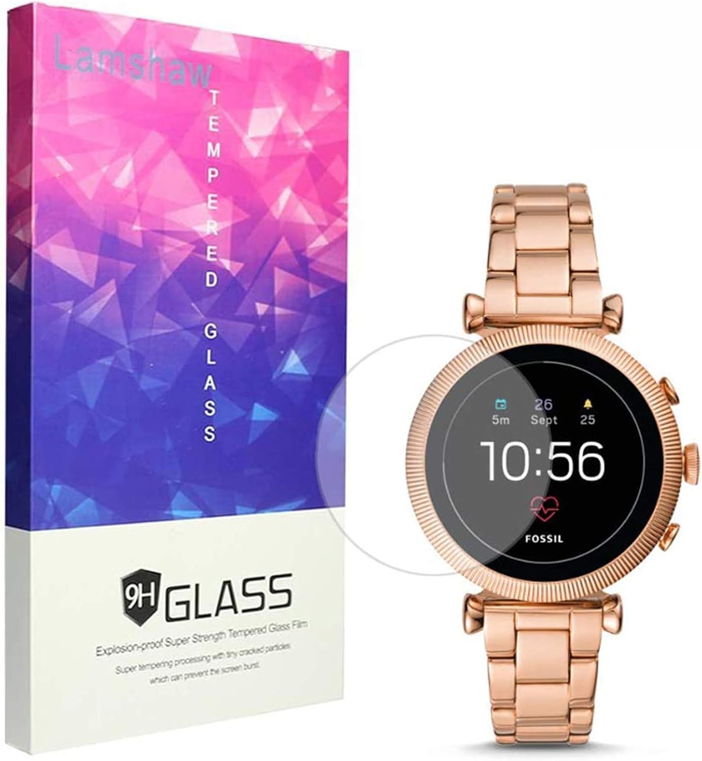 fossil gen 4 smartwatch tempered glass
