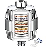 Shower Filter, 20 Stage Shower Head Filter for Hard Water, High Output Shower Water Filter to Remove Chlorine, Fluoride and Other Impurities, Improves Skin Condition