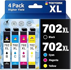 TOKYOINK 702XL Ink Cartridges Combo Pack
