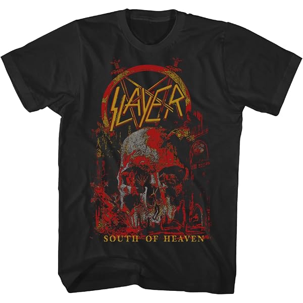 Slayer T Shirt Classic Red Band Logo Official Mens New Black