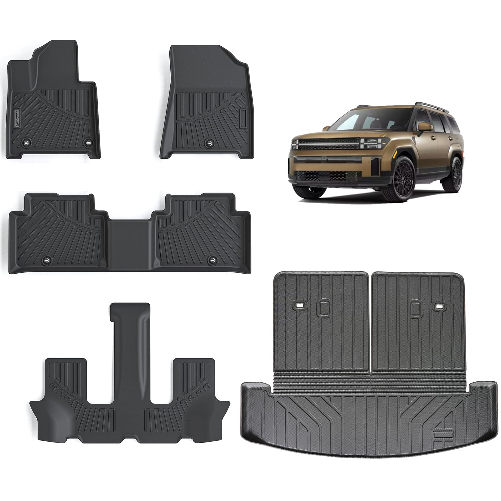 LJWAITO Floor Liners & Large Cargo Liners Backrest