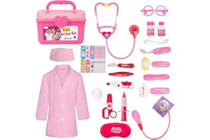 Liberry Doctor Kit for Toddlers 3 4 5 Years Old, Kids Doctor Play Set for Girls Boys Toy, Pretend Play Medical Kit with Steth