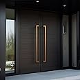 HYDROWARE Modern Contemporary Long Stainless Steel Push Pull Door Handle for Home Entrance Glass Shower Wooden Barn & Office Store Shop Doors - Copper - 60 Inches