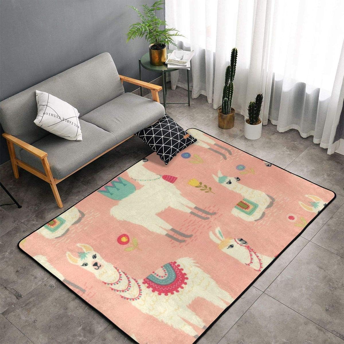 llama rug nursery