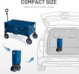 TIMBER RIDGE Festival Trolley on Wheels 200L Folding Wagon Cart view 7