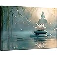 LAIART Lotus Zen Canvas Print Wall Art Modern Artwork Wall Decor