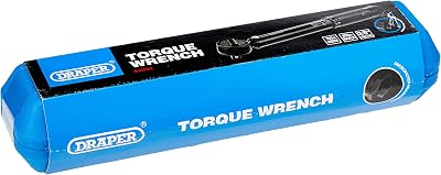Draper 64534 3/8 in Square Drive Torque Wrench 10-80 Nm Case Blue