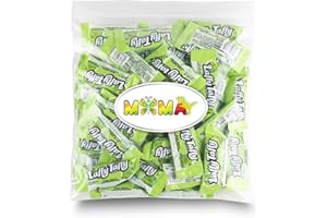 MIMA MIMA Laffee Taffy Gluten-Free Tangy Mima's Summer Mega Sale Candy - (1LB) Sour Green Apple Deliciously Stretchy Candy for Snacking and Sharing - Taffy Treats Individually Wrapped