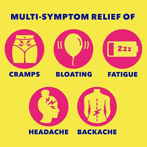 MIDOL COMPLETE MENSTRUAL PAIN RELIEF CAPLETS, 40 COUNT – PROVIDES CRAMP, HEADACHE, AND BLOATING RELIEF