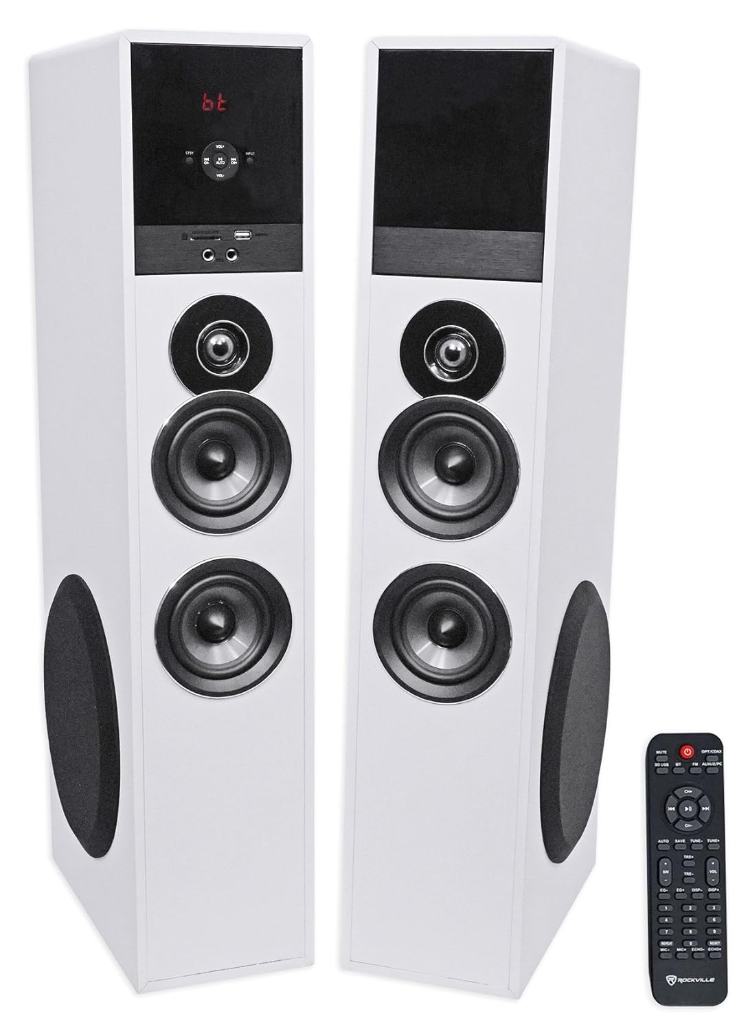 Rockville TM80W Bluetooth Home Theater Tower Speaker System+(2) 8" Subwoofers!