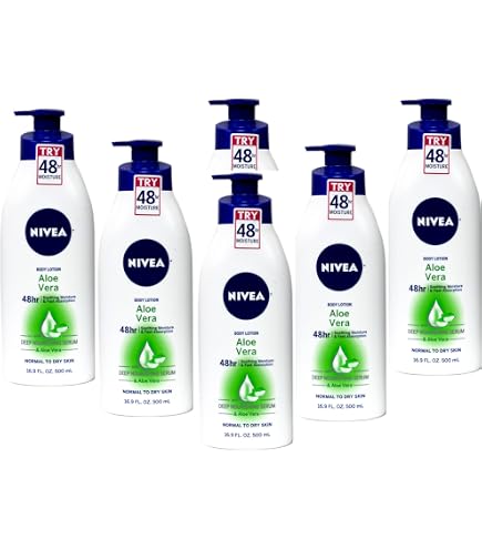 Amazon.com : NIVEA Lotion Aloe Vera 48 Hour Pump, 16.9 Ounce : Beauty &  Personal Care