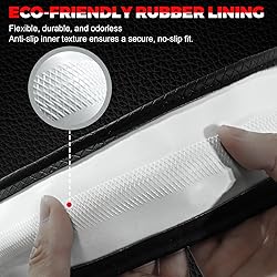 Ouzorp Car Steering Wheel Cover, Microfiber Leather
