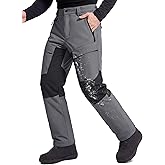 FREE SOLDIER Mens Snow Pants Waterproof Insulated Winter Skiing Snowboarding Pants with Zipper Pockets