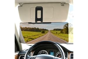 FUKUEN Car Visor Extender Sun Blocker - Polarized Anti-Glare Sun Visor Extender - Car Visor Extension for Night Driving, Universal Angle Adjustable UV 400 Protector