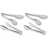 4 Pack Buffet Tongs, Stainless Steel Food Tong Serving Tong,7inch and 9 inch