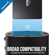 Sabrent 4 Bay 2.5" SSD HDD Docking Station USB 3.0 Offline Clone Fan DS-4SSD view 4