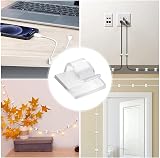 YHQZ 60 Pcs Self-Adhesive Cable Clips Wire Organizer Transparent view 7