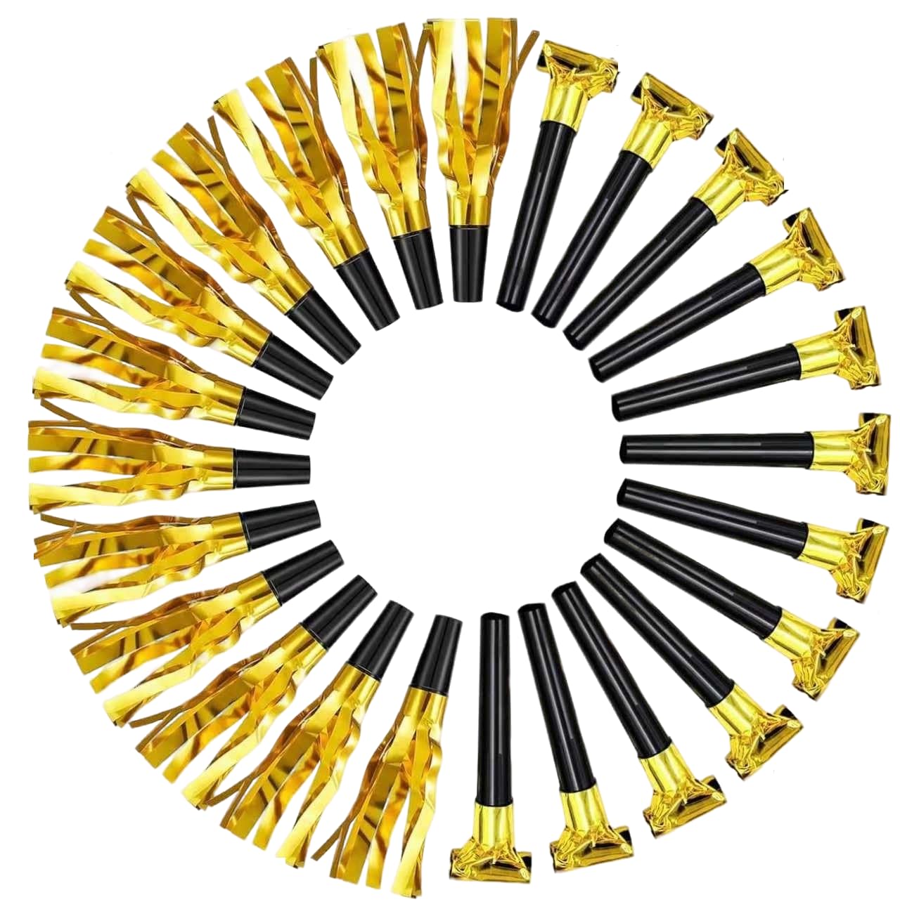 24pcs Party Blowers,Gilding Noisemakers Party