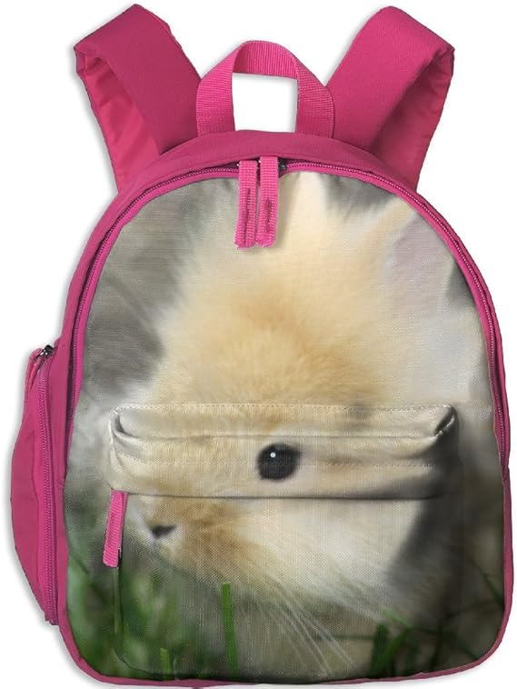 Children Funffy Bunnies Preschool Backpack School Bag Pink