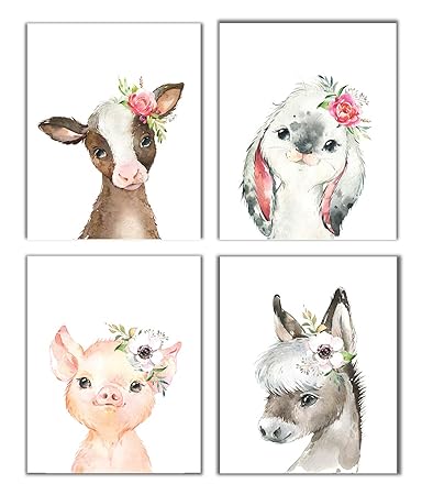 baby farm animal nursery decor