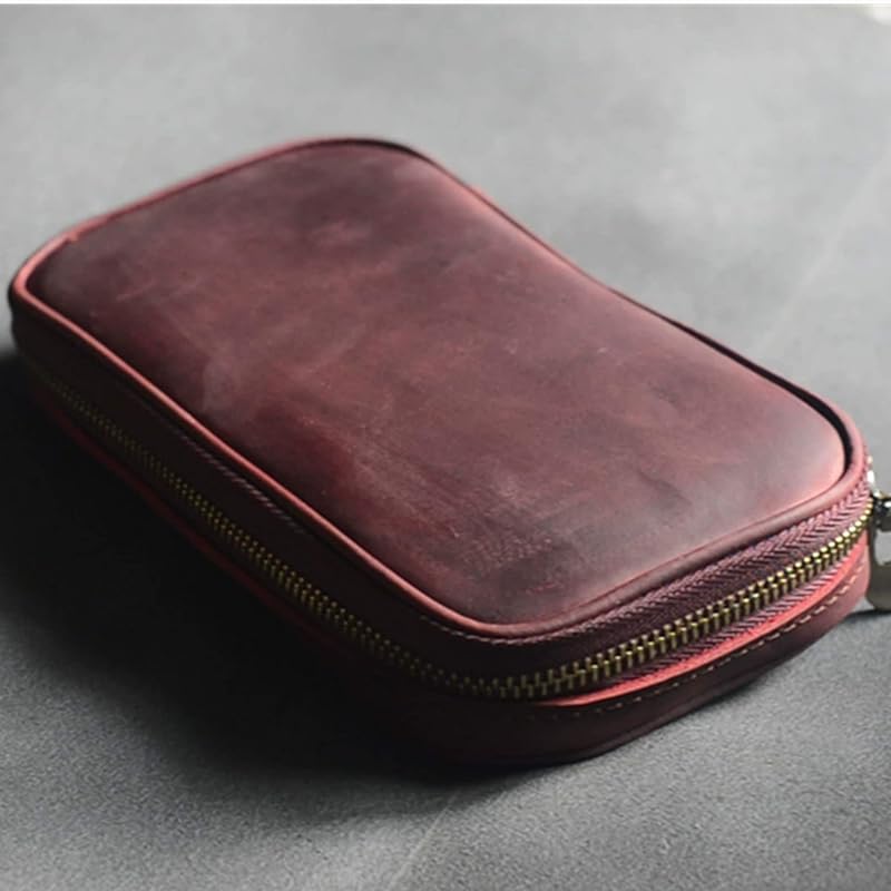 Genuine Leather Small Travel Toiletry Bag For Men Dopp Kit