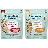 Shameless Pets Dog Training Treats Bacon/Apple and Chicken/Peanut Butter - Natural and Soft Puppy Treats with Collagen - Medium Dog Treats Pack of 2 (8oz Each)