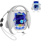 【Connect Without Removal】 for Tamagotchi Paradise Silicone Case, SGHLDE Cute Drop-Proof Protective Case for Tamagotchi Paradise Accessories with Lanyard, Shark