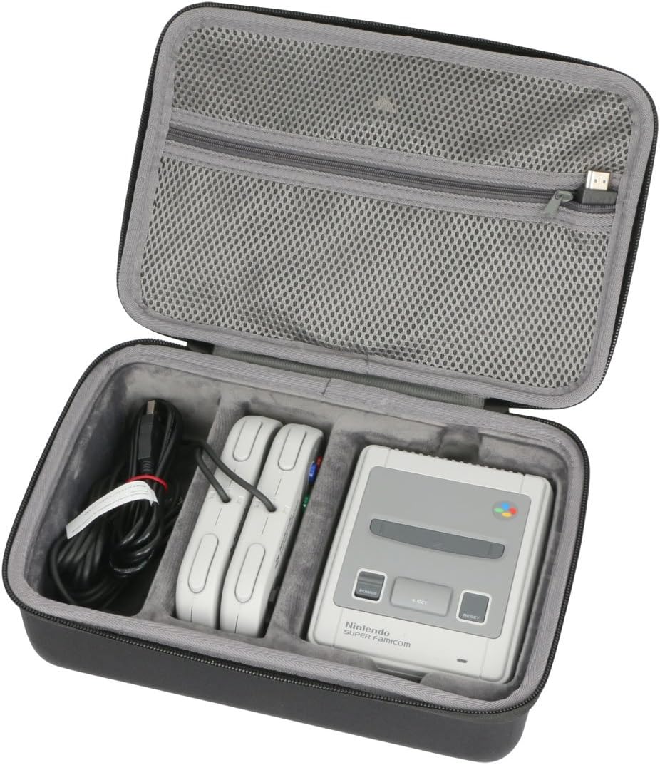 Duro Viajar Caso Cubrir para Super Nintendo - Consola SUPER NES Classic Mini por co2CREA